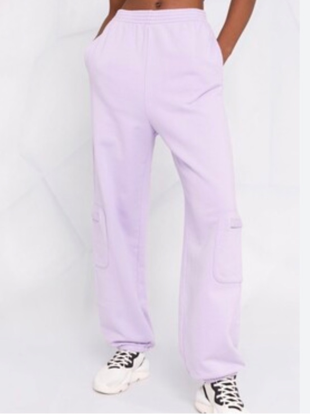 NWT MM6 Lilac Cargo Sweatpants Size S
